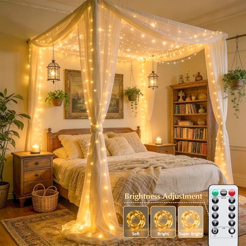 JMEXSUSS USB Fairy Lights 33ft Warm White 100 LED for Bedroom Decor