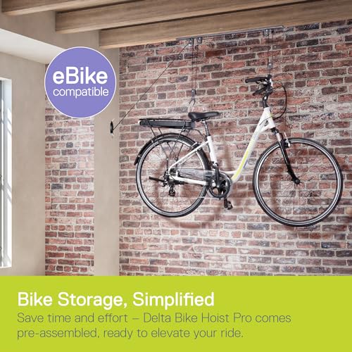 Bike Hoist Pro 2-Pack with Kayak Straps - Heavy Duty Garage Storage for Bikes & Kayaks