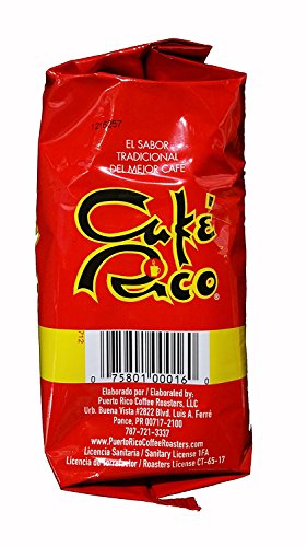 Café Rico Ground Coffee Medium-Dark Roast - 14 oz Pack of 8, Unflavored