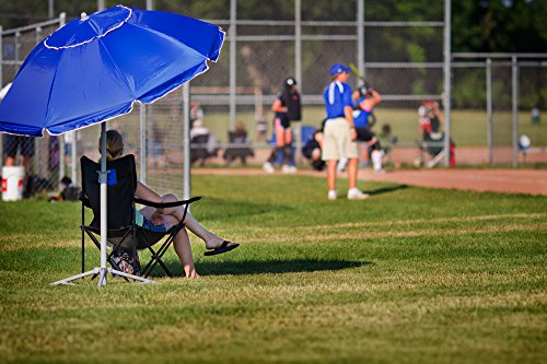 Wondershade Portable Sun Shade Umbrella - Red, Adjustable Beach & Outdoor Umbrella with Tripod Base