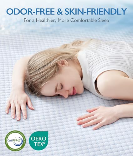 Cooling Memory Foam Mattress Topper Queen 2 Inch Pressure Relief Bed Pad