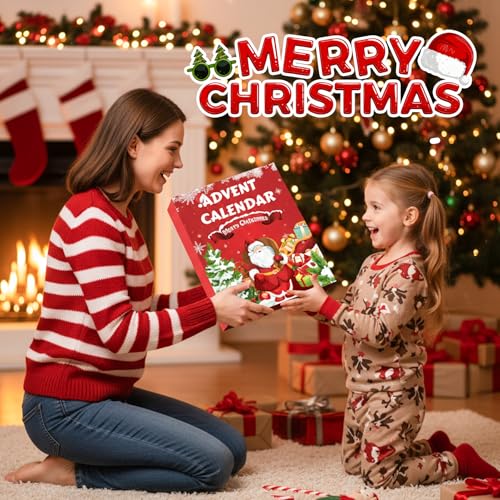 Squishy Advent Calendar 2026 with 24 Surprise Toys – Fidget Christmas Countdown