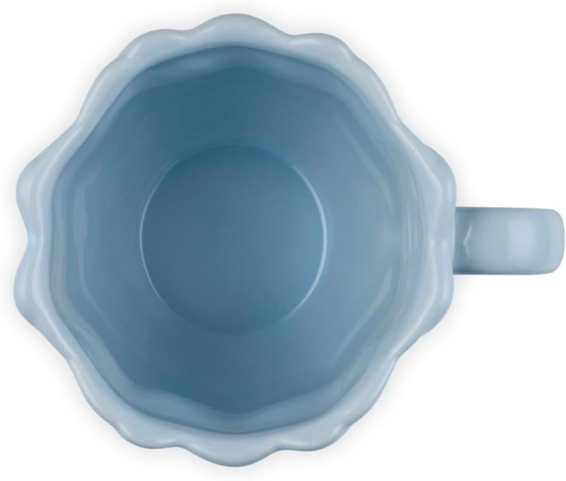 Le Creuset Petal Mug - 11 oz. Coastal Blue | Durable Stoneware Design for Everyday Use