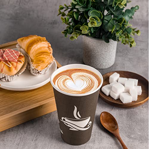 LITOPAK 210 Pack 16 oz Disposable Paper Coffee Cups - Hot & Cold Drinkware