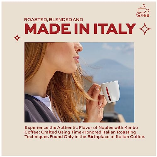 Kimbo Napoli Espresso Capsules - Medium-Dark Roast, 100 Count, Nespresso Compatible