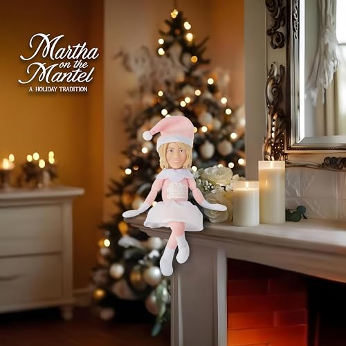 Martha Stewart Martha on a Mantle 12in Plush Figurine - Pink (One Size)