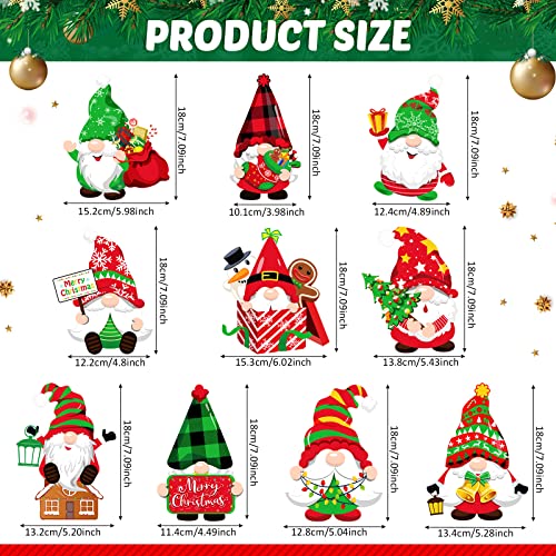 30 Pieces Christmas Hanging Swirls Decorations Gnomes Hanging Swirl, Xmas Holiday Birthday Party Decoration for Christmas Home Party Outdoor Indoor Decor Holiday Presents Baby Shower Supplies