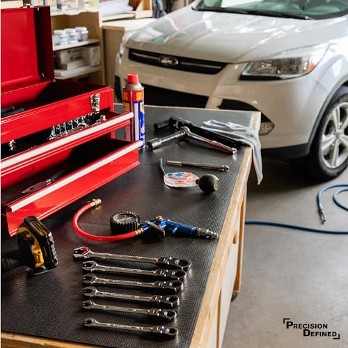 Precision Defined Toolbox Liner 16 ft x 16 in Non-Slip Drawer Organizer Black