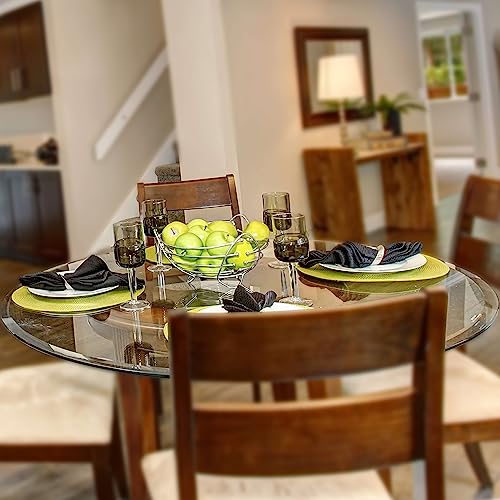 30-Inch Round Tempered Glass Table Top 1/2 Inch Thick Beveled Edge - Fab Glass & Mirror