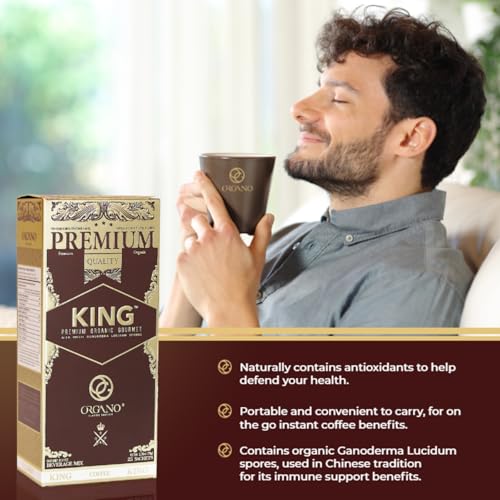 ORGANO King of Coffee Classic Roast - Organic Ganoderma Lucidum, 25 Sachets