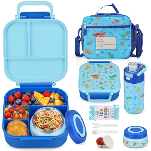 Itslife Kids Bento Lunch Box Set Blue-KL - Insulated Food Containers & Utensils