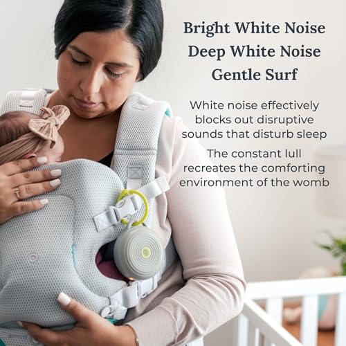 Yogasleep Hushh Portable White Noise Sound Machine for Baby & Sleep Aid - 3 Soothing Sounds, Night Light, Compact & Rechargeable