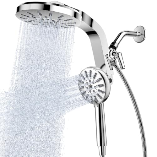 High Pressure Magnetic Shower Head with Handheld Combo - Chrome