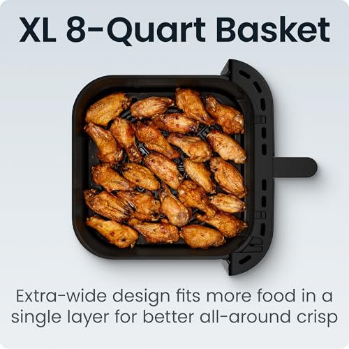 Chefman Crispinator Air Fryer 6-in-1 with 8 Qt capacity, 450°F Max