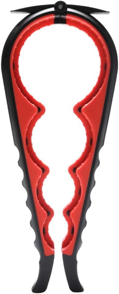 Skiennix Jar Opener - Effortless Grip for Seniors & Arthritis Relief | Black & Red Design