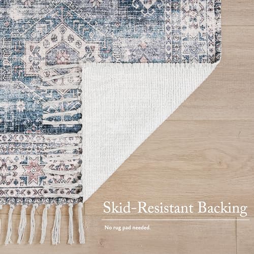 Jessica Simpson Chenille Peregrine Fringe Rug - Skid-Resistnat & Washable Runner Rug 2 Piece Set - 26" x 51"/26" x 66"