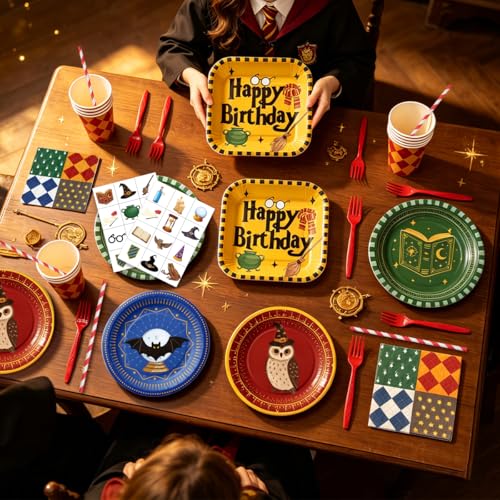 Wizard Birthday Party Decorations Set - Magical Theme for Kids & Fans
