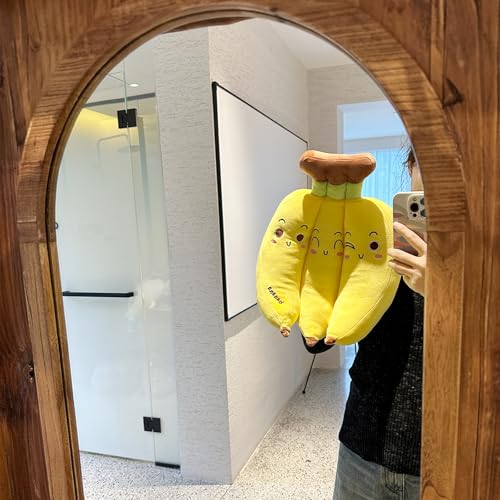 Hofun4U Banana Plush Pillow - 13" Stuffed Animal Fruit Toy Pillow Holiday for Girls Boys