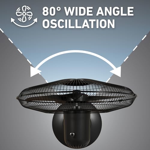 Large 18-Inch Oscillating Stand Fan - 3-Speed Adjustable Height & Tilt