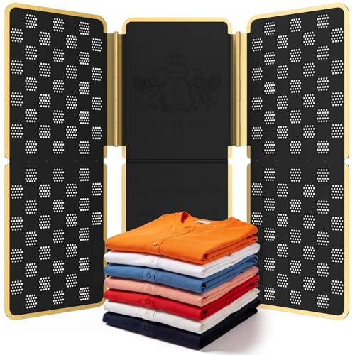 BoxLegend Metal Shirt Folding Board V7 for Clothes Wrinkle-Free Folding - Black