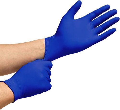 Inspire Nitrile Exam Gloves - Premium Stretch Cobalt Blue | Latex-Free Medical Gloves, Size 4.5