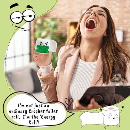 Funny Positive Crochet Animals Emotional Inspirational Support Christmas Birthday Gifts for Men Women Friend Brother Coworker Man Gifts, Mini Small Gag Handmade Knitted Cute Relaxing Stuff Desk Decor