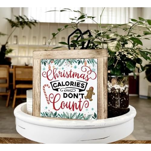 Wooden Box Signs for Home Decor, Funny Christmas Decor, Christmas Kitchen Sign, Kitchen Decoration for Christmas Holiday