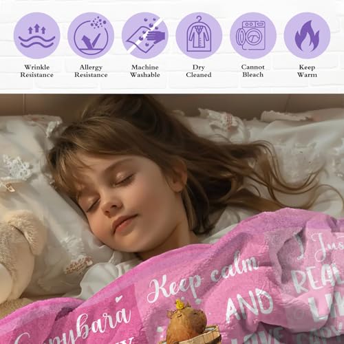 Capybara Blanket 50x60 Inch, Capybaras Gifts for Girls, Just A Girl Who Loves Capybara Throw Blankets, Gifts for Capybaras Lovers for Christmas Birthday Decorations