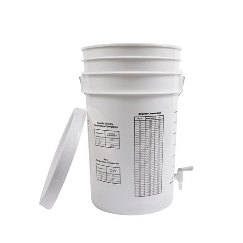 FastTrack Fermentation Bucket with Spigot | Home Brewing Wine Fermenter with Spigot | 100% Food Grade-BPA Free Fermenting Bucket for your Beer, Wine, Mead, Cider, or any other Fermented Beverage
