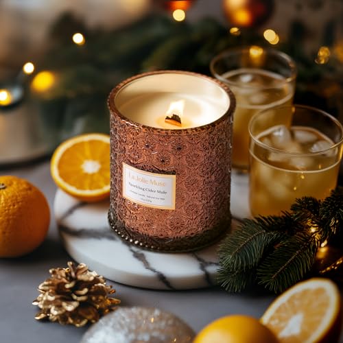 Sparkling Cider Mule Scented Candle - 19oz Soy Wax, Autumn Fragrance