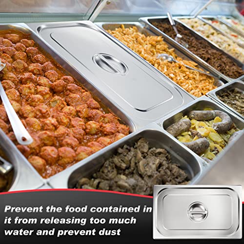 Suclain Full Size Stainless Steel Steam Table Pan Cover - Model 12
