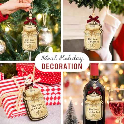 Sourdough Christmas Ornament 2025 - Sourdough Gifts for Women, Men, Baking Gifts for Bread Bakers Mom, Grandma, Aunt, Sister, Baker - 2 Layered Baking Ornaments for Tree Decorations