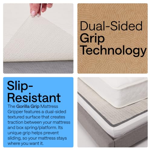 2 Pack Mattress Gripper - Non Slip Twin XL 36x78 Bed Stabilizer