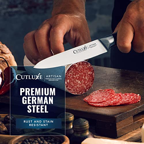 Cutluxe 3-Piece Chef Knife Set - Razor Sharp German Steel Kitchen Knives