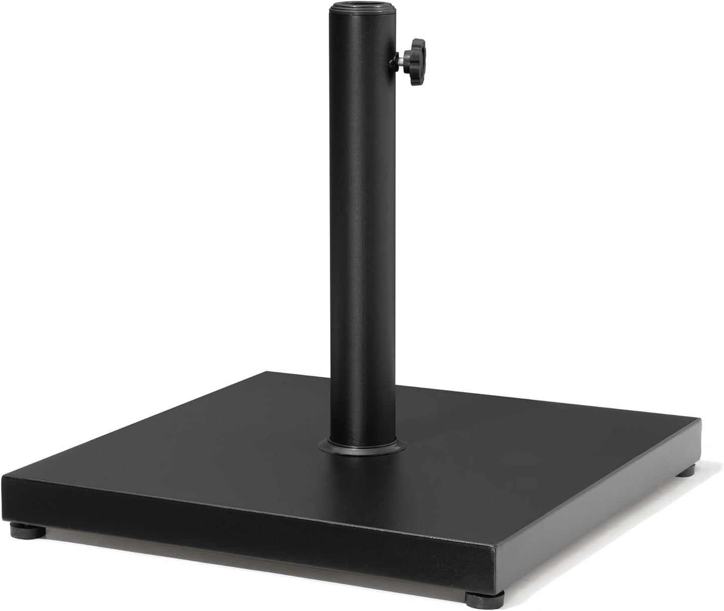 Regine Switzerland 43lb Patio Umbrella Base Stand - Heavy Duty Concrete Holder for Market Umbrellas | Black