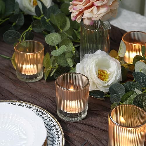 48 Pack Votive Candle Holders, Holders for Centerpieces