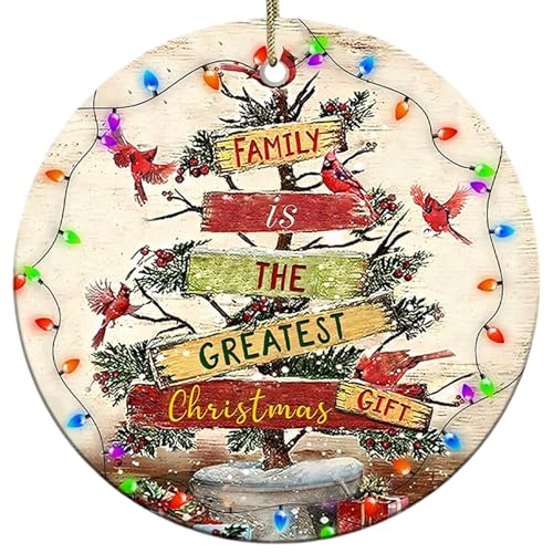 2025 Christmas Ornament - Cardinal is The Greatest Ceramic Ornament ? Celebrating Family This Christmas Ornament, Gift for Family, Friends