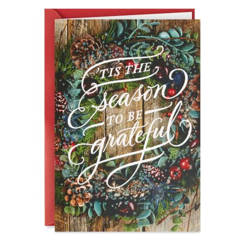 Hallmark 16-Pack Seasons to Be Grateful Christmas Cards Set