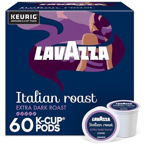 Lavazza Italian Roast Coffee Pods for Keurig - 60 Count, Recyclable Single Serve