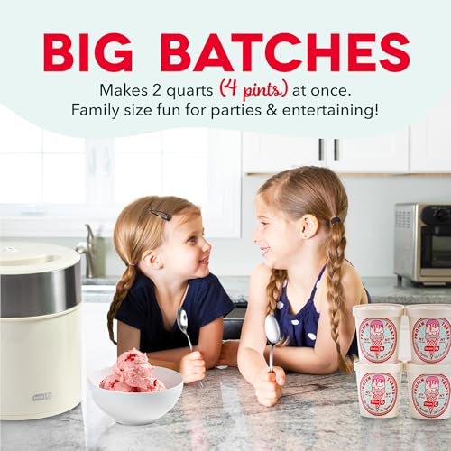 Dash Deluxe 2 Quart Gelato & Ice Cream Maker HomeUse Dessert Machine