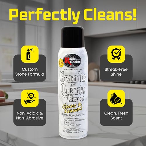 Stone Care Kit for Granite & Quartz - Clean, Seal & Polish 3-Piece Set