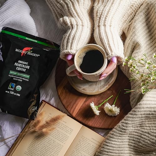 Mount Hagen Organic Decaffeinated Coffee, Freeze-Dried, Instant,