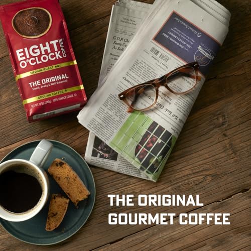 Eight O'Clock 100% Colombian Peaks Whole Bean Coffee, Medium Roast, Pack of 6