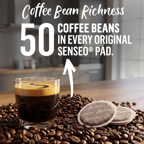 Strong Dark Roast Coffee Pods - 144 Count for Senseo & Compatible Coffee Machines