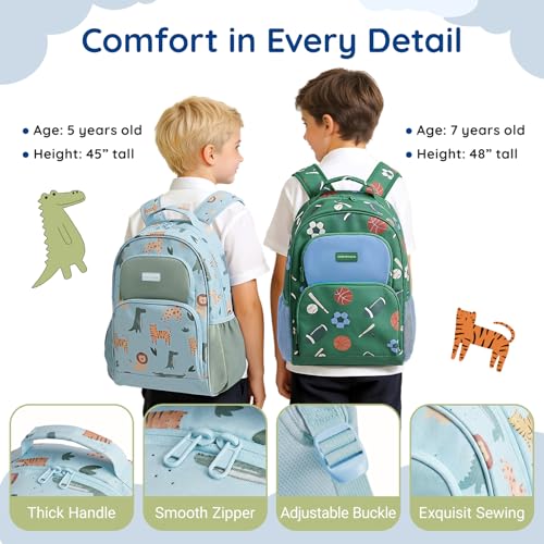 Truck Kids Backpack Set for Boys & Girls 4-8 - 3PCS Kindergarten School Bag