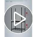 Black 6-Tier Wire Storage Shelf - Adjustable Metal Shelving Unit 17.5x11.5x61.5 Inches
