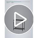 Grey 5-Tier Metal Wire Closet Shelf with Wheels, Adjustable & Rustproof - 14"D x 24"W x 61"H