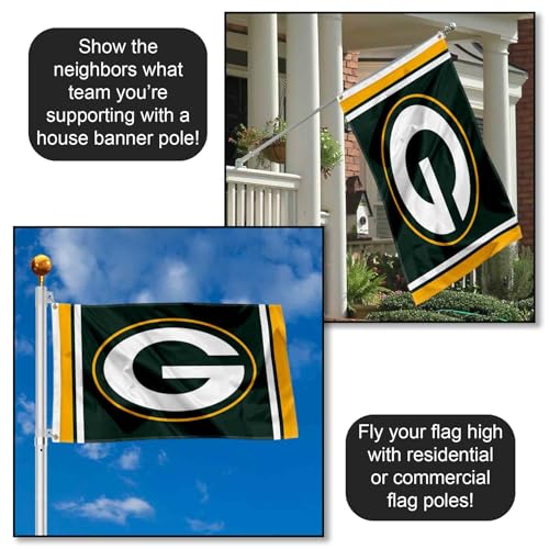 Green Bay Packers 3x5 NFL Football Team Flag - Large Outdoor Banner