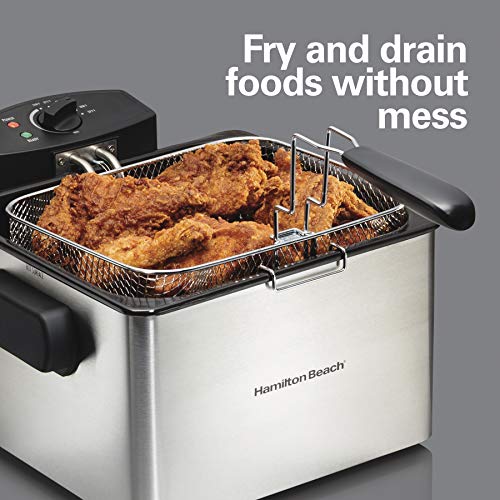 Electric Deep Fryer 5L Capacity with Basket - Professional Style, Easy Cleanup - Variation of THIS listing