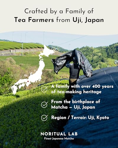 Ceremonial Matcha Uji - First Harvest - 2.50 oz - Pure Green Tea Powder from Japan - Premium Uji Matcha - NORITUAL LAB